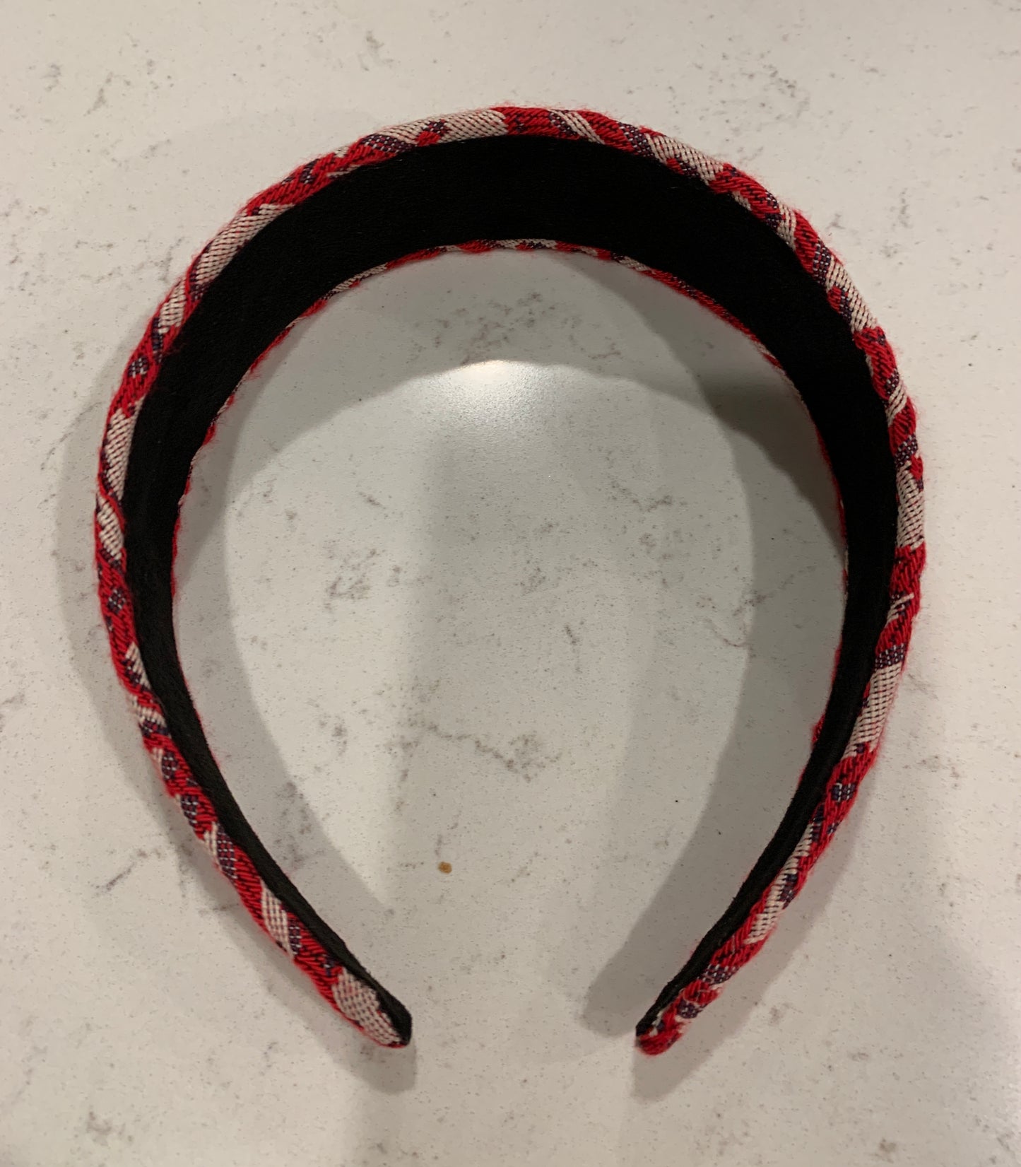 Fashion Headband - Luxury Wide Letter Headband - Red Fabric Headband