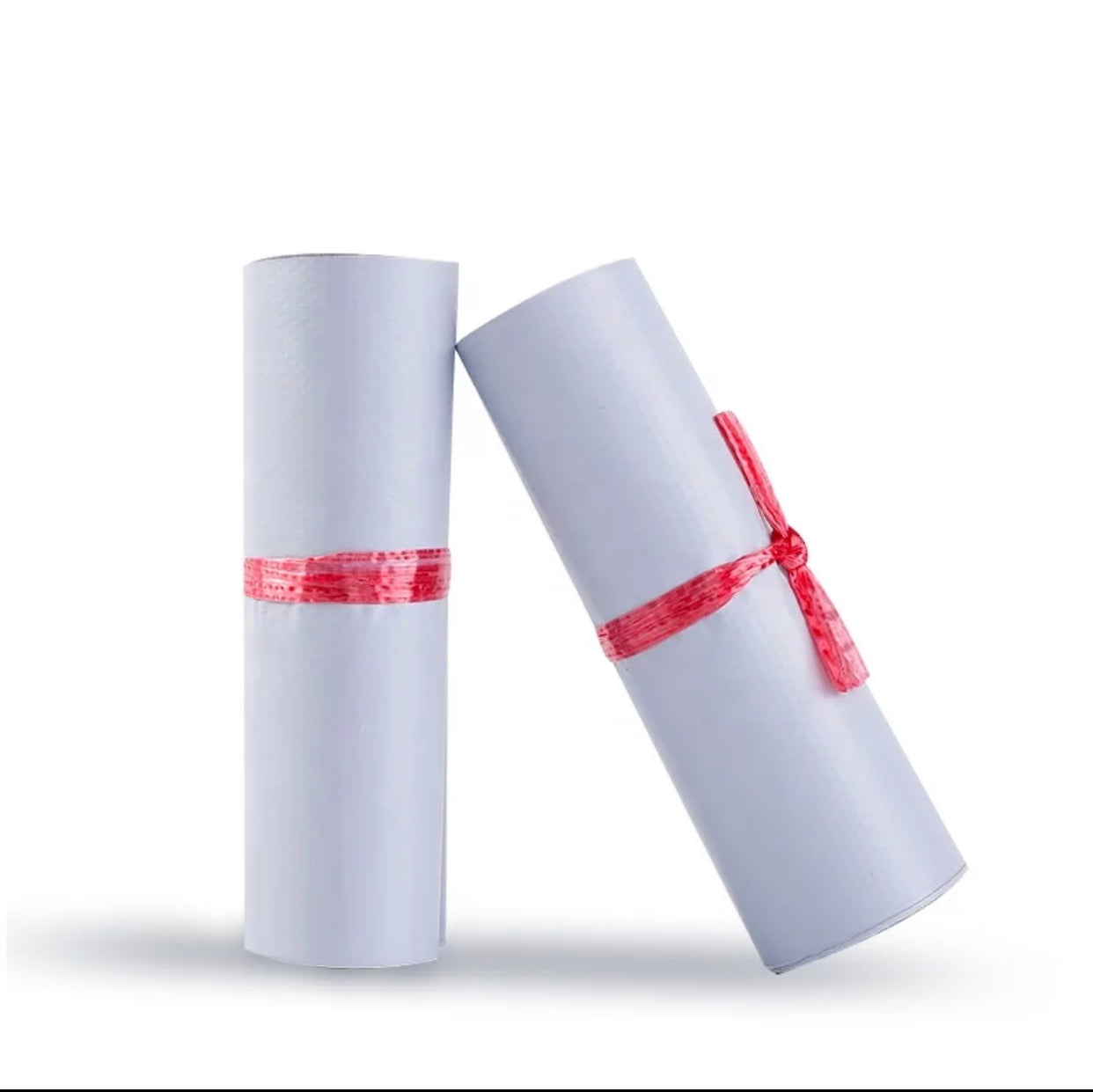 Durable Self-Sealing Poly Mailer Shipping Bags - White (100 Pack)