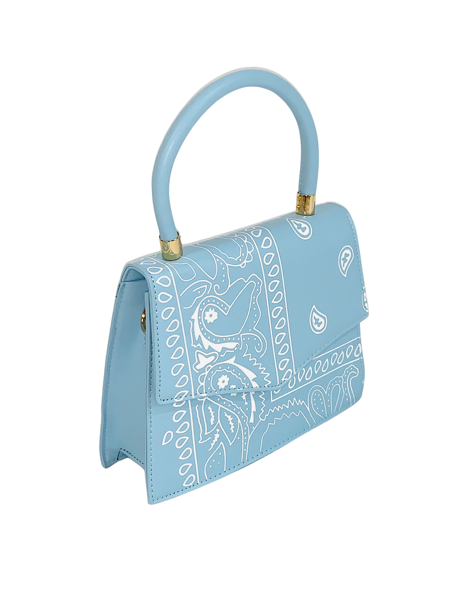 Bandana Bag Paisley Purse Top Handle Crossbody Shoulder Bag