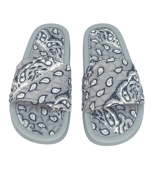 Women's Bandana Slides Paisley Slippers Bandana Sandals Open Toe