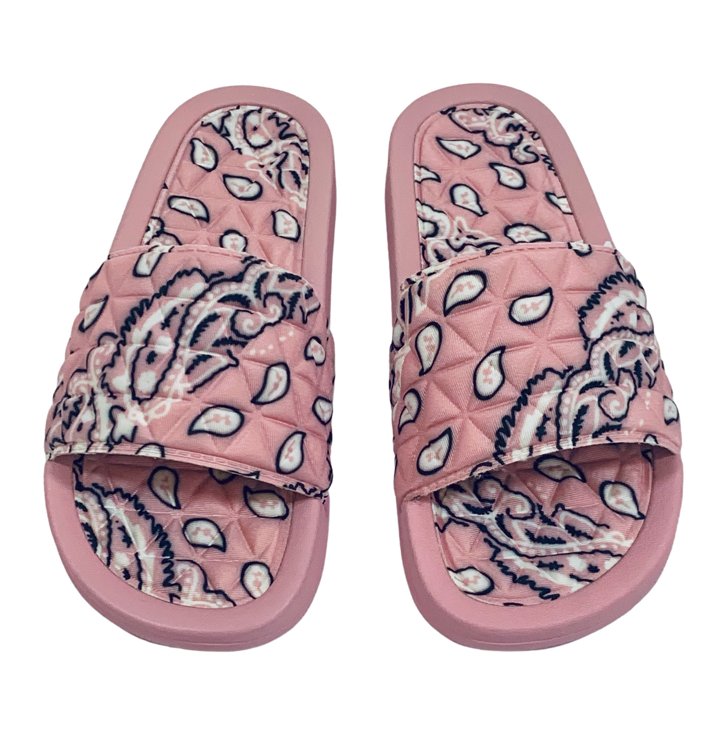 Women's Bandana Slides Paisley Slippers Bandana Sandals Open Toe