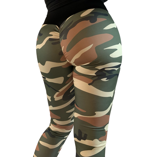 Scrunch Butt Leggings Camo Leggings Yoga Workout Casual Leggings